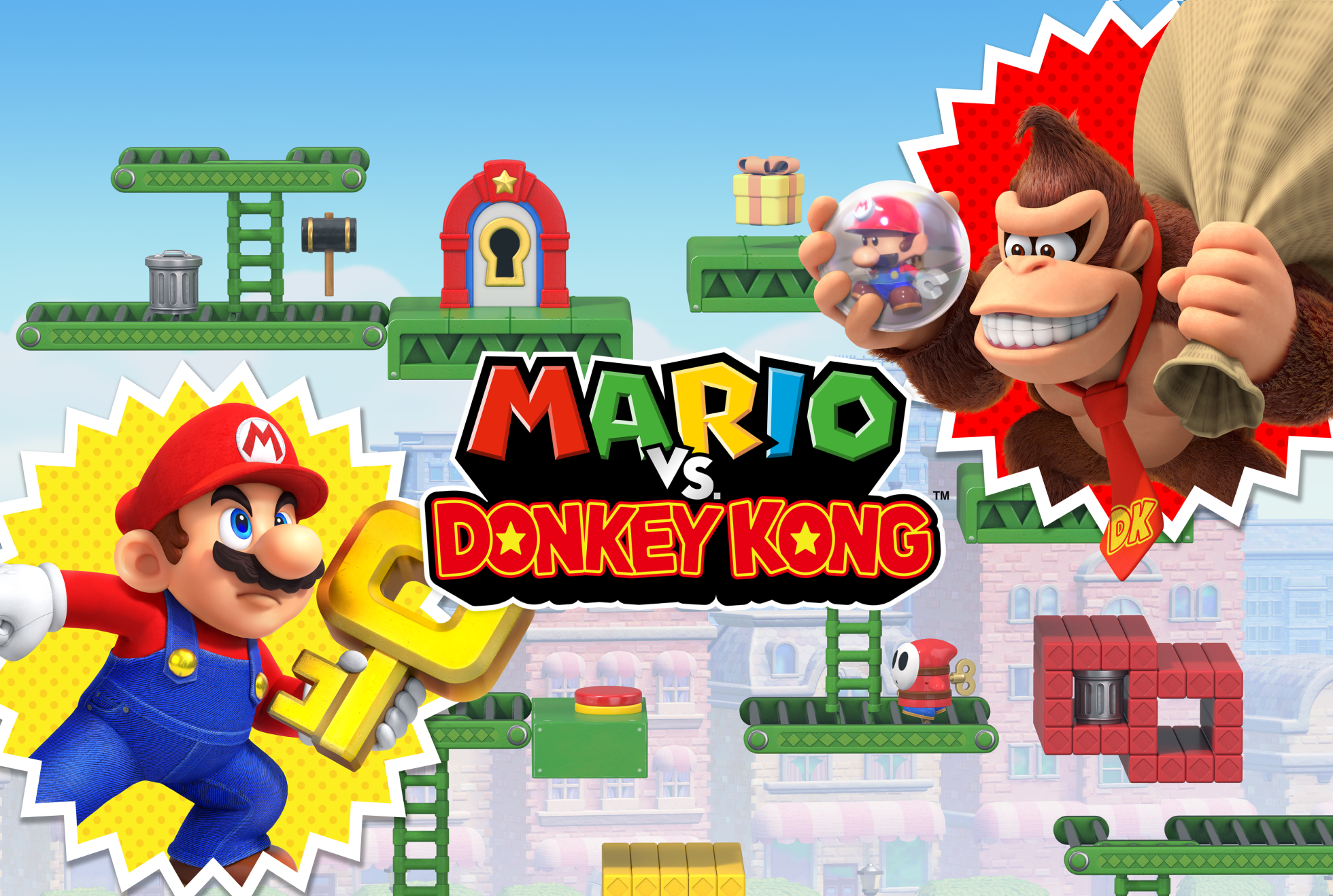 Switch Mario vs. Donkey Kong & Sliding Puzzle [Korean English Multi  Language]