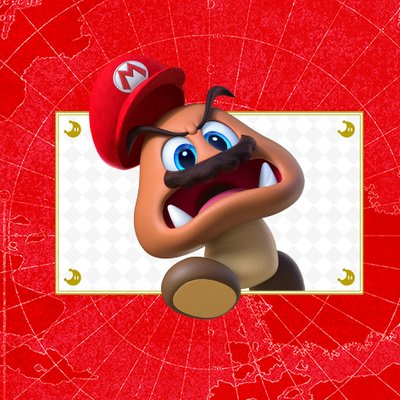 Super Mario Odyssey Captured Goomba, Cappy, Mario & Cappy, Chain