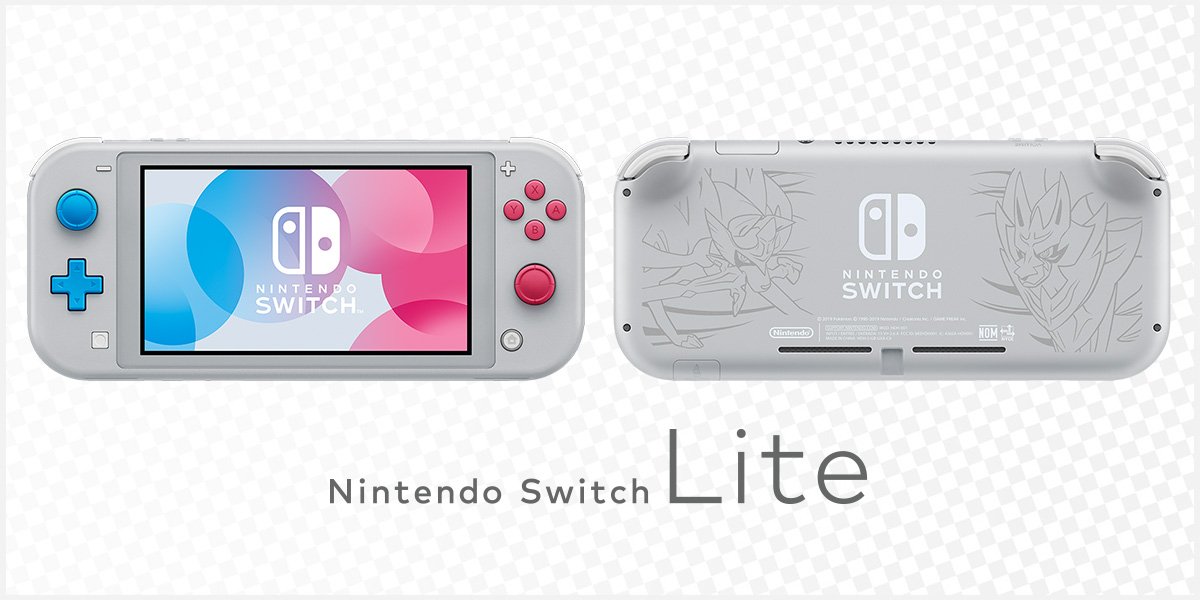 Nintendo Switch Lite Console (Pokemon Sword & Shield Edition