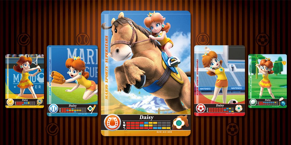  Nintendo Mario Sports Superstars Amiibo Card Soccer Daisy for  Nintendo Switch, Wii U, and 3DS : Video Games