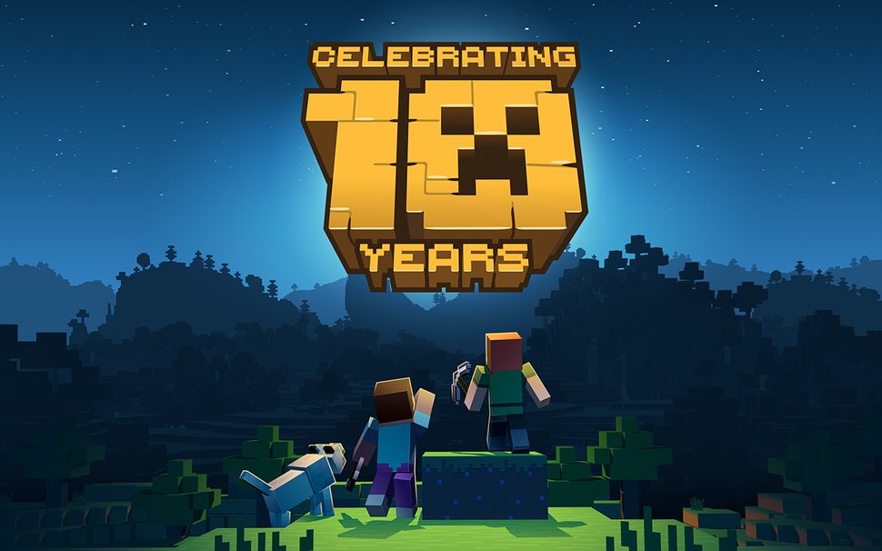 Minecraft 10 Year Anniversary Wallpaper Download Play Nintendo