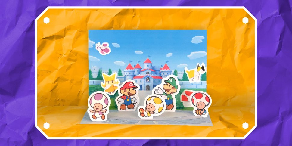 The Play Fun with Folds of Origami Diorama - Printable Mario King: