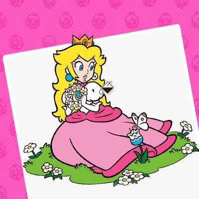 Princess Peach Paint By Number Online Printable Activity   Play Nintendo