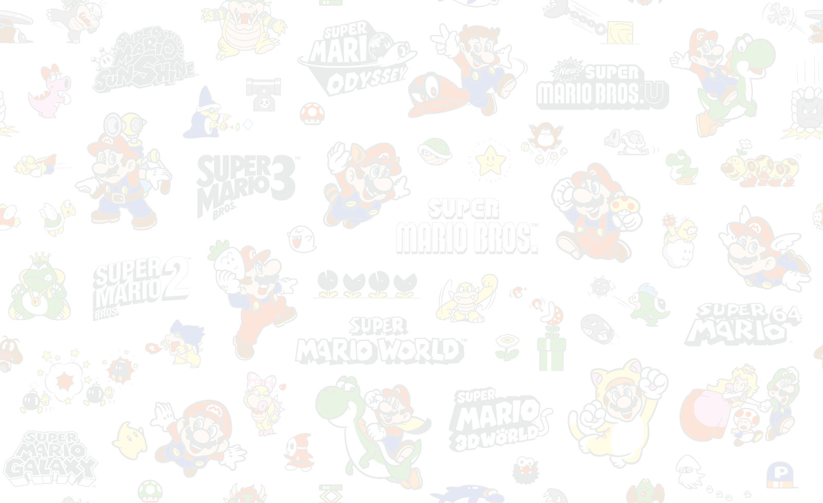 A background made for the 35th Anniversary of Super Mario Bros.