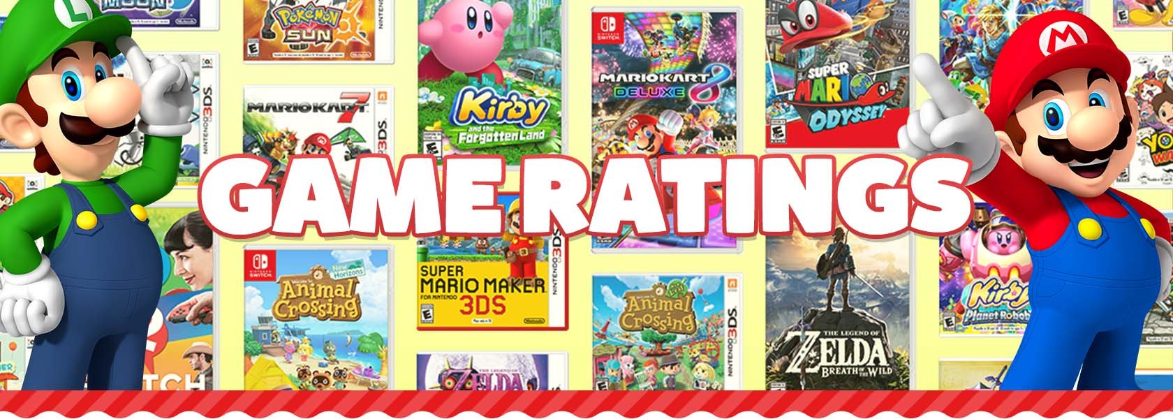 Header image for game ratings page.